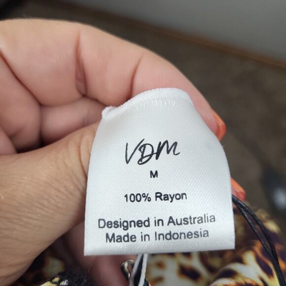 VDM The Label Swim+ Resort Womens Multicolor Drawstring Swim Skirt Size M - Picture 4 of 6